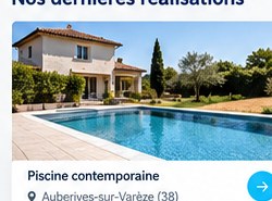 Projet de piscine moderne
